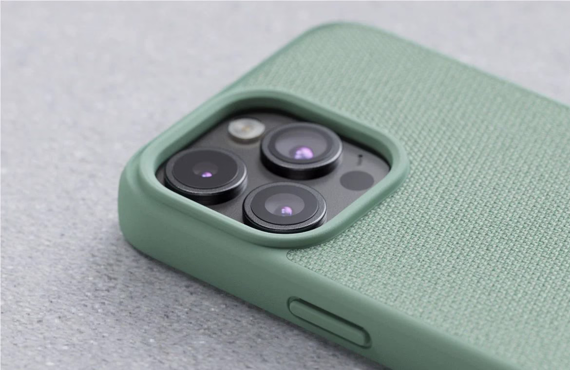 Чохол-накладка Njord Fabric MagSafe Case Turquoise для iPhone 15 Pro Max - 1